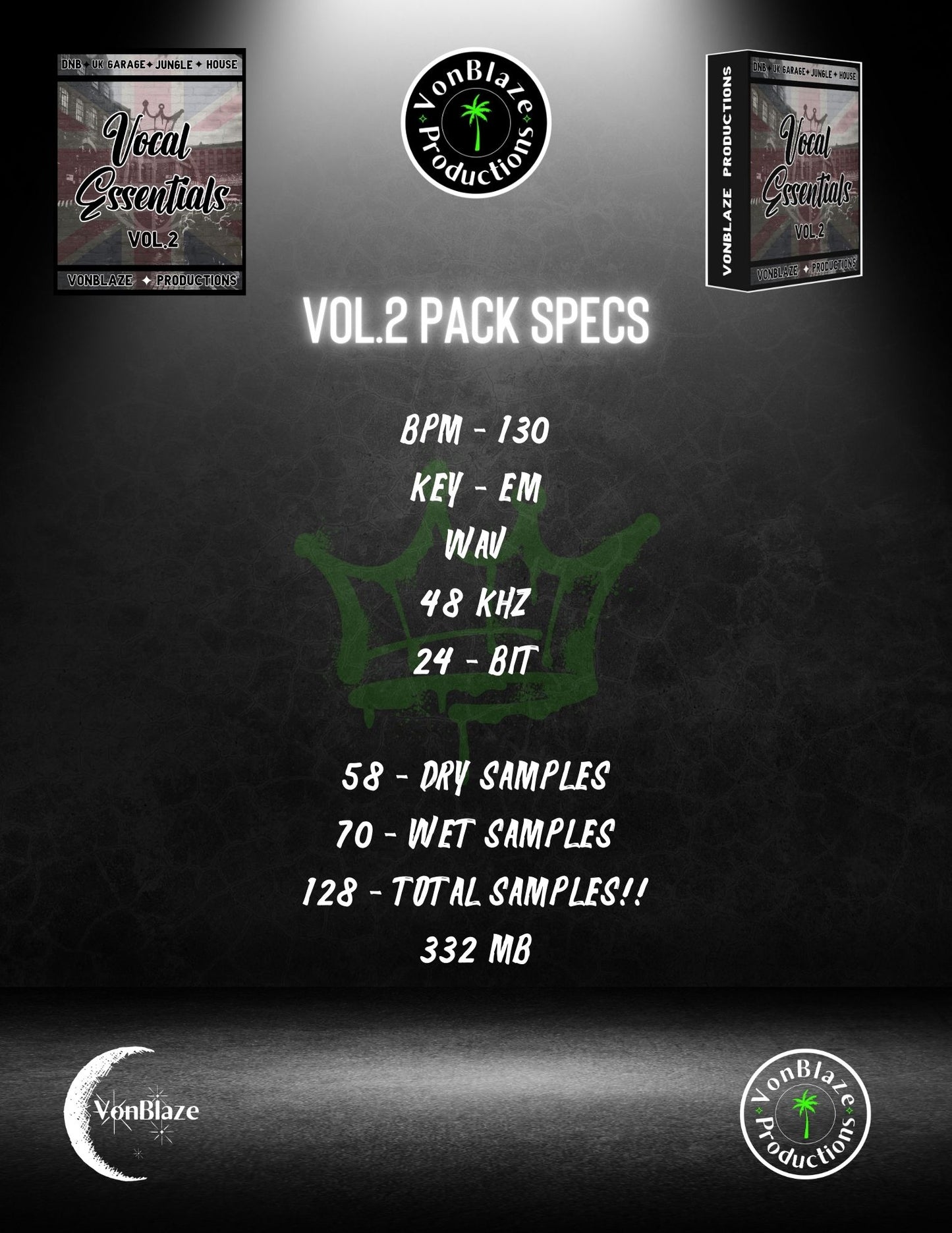 vocal essentials vol.2 sample pack inventory/spec list
