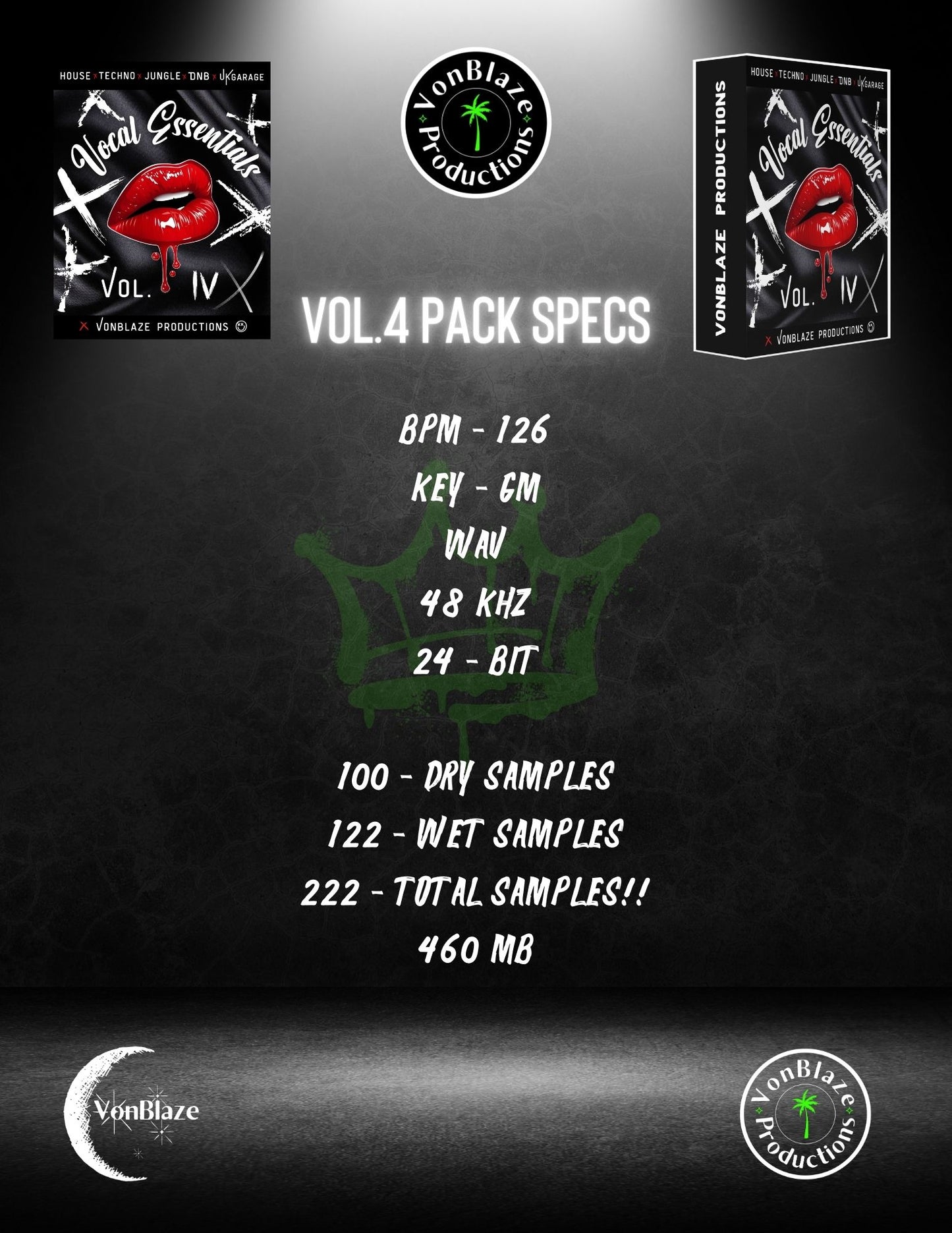 vocal essentials vol.4 sample pack inventory/spec list