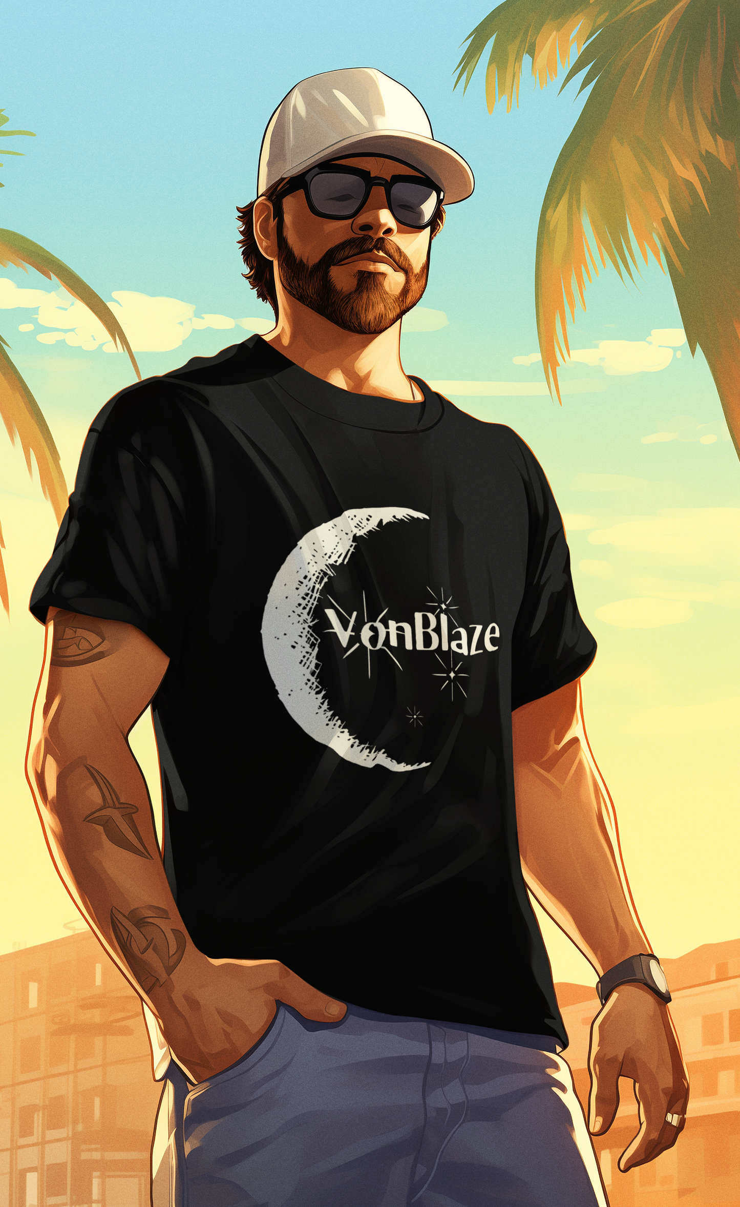 VonBlaze Moon Logo T-Shirt