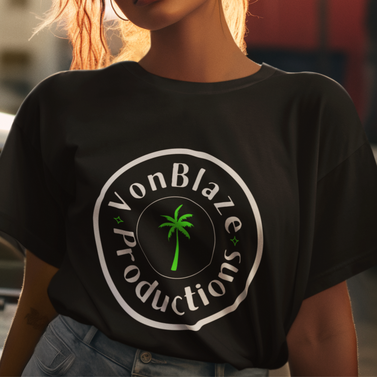 VonBlaze Palm Tree Logo T-Shirt
