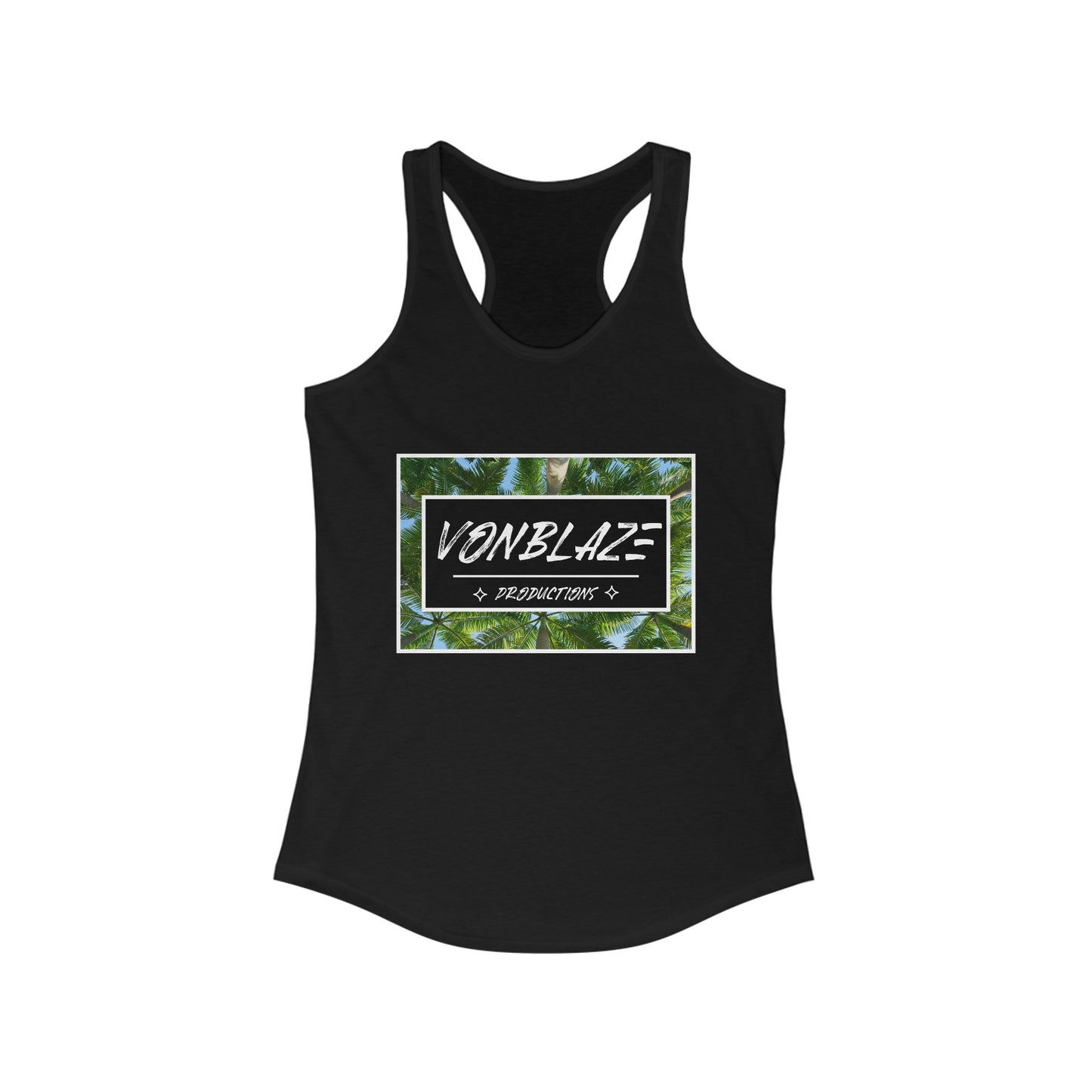 VonBlaze Tropical Block Women's Racerback Tank