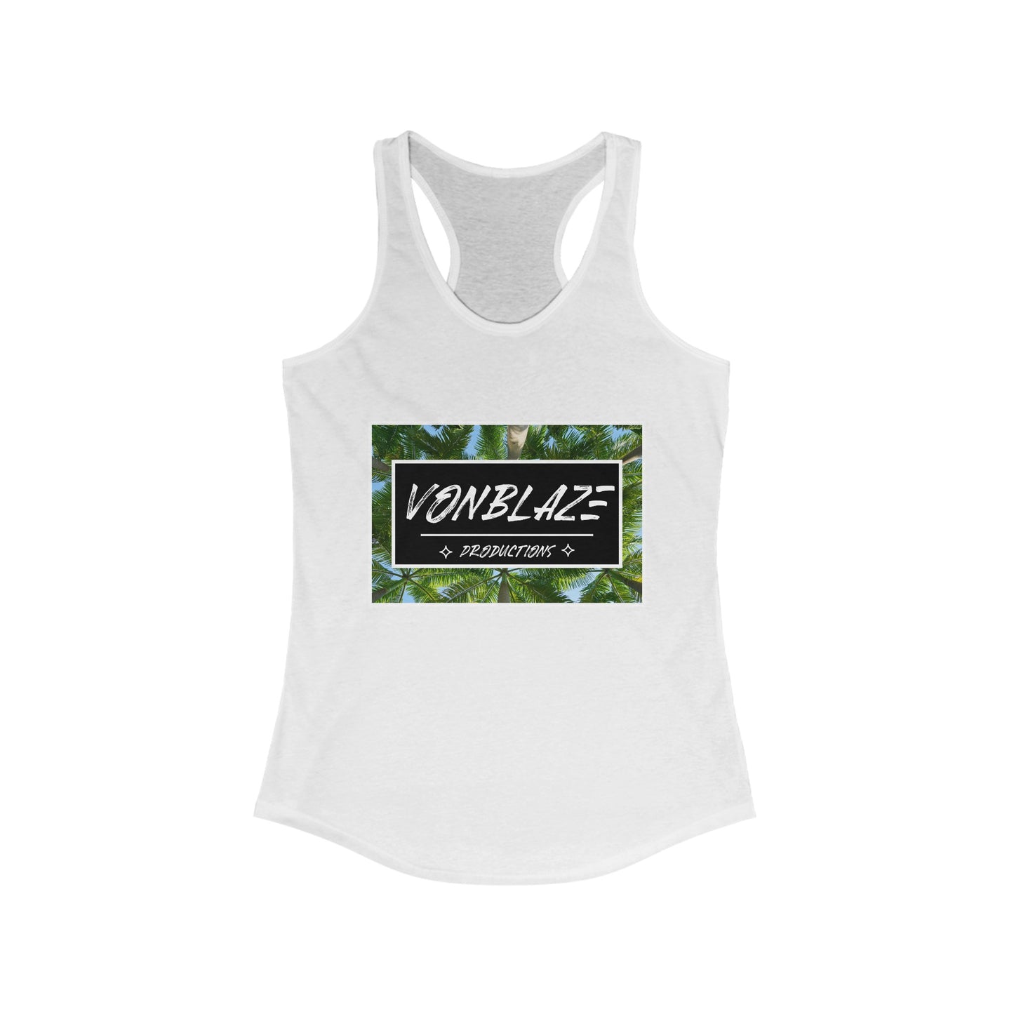 VonBlaze Tropical Block Women's Racerback Tank