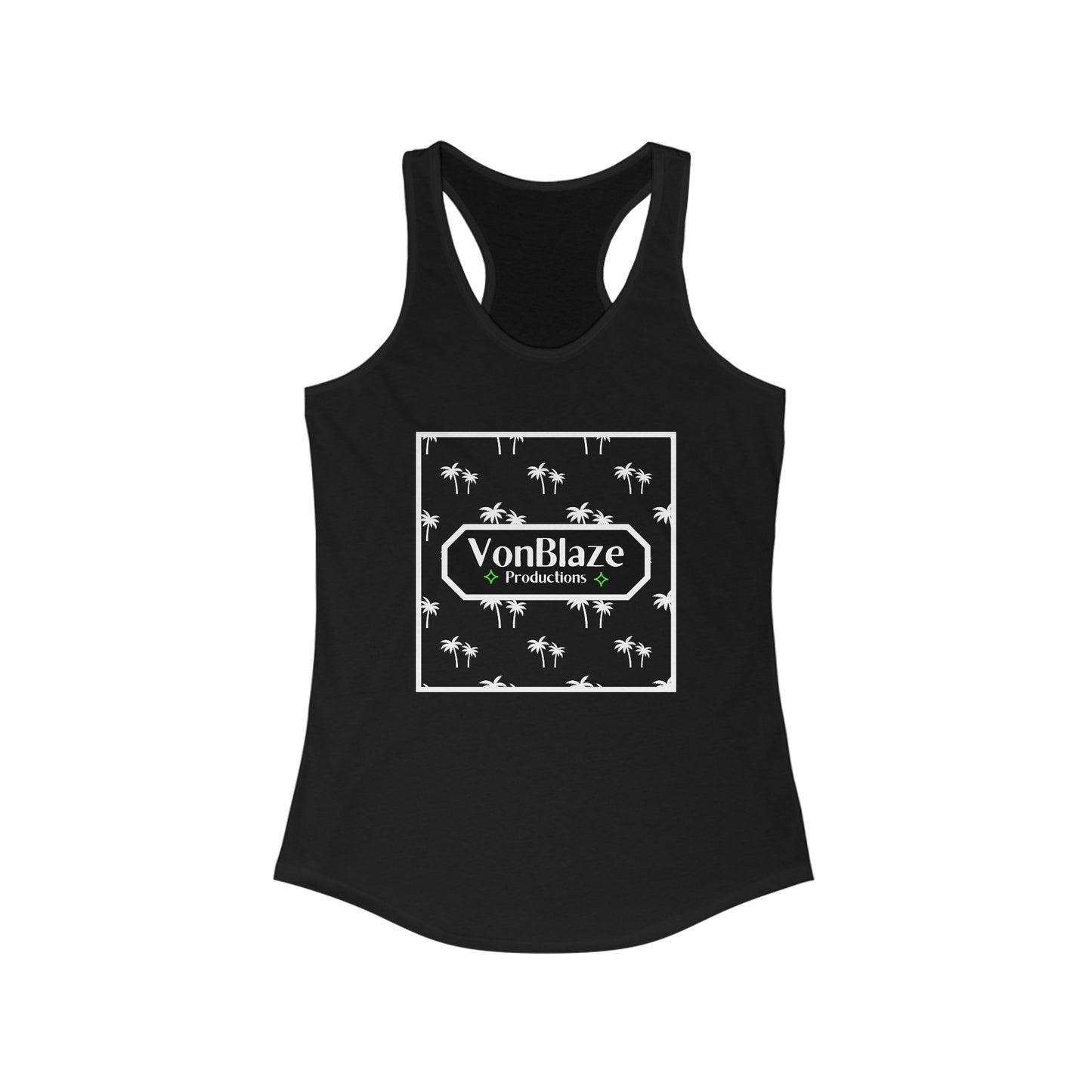 VonBlaze Palm Pattern Women's Racerback Tank