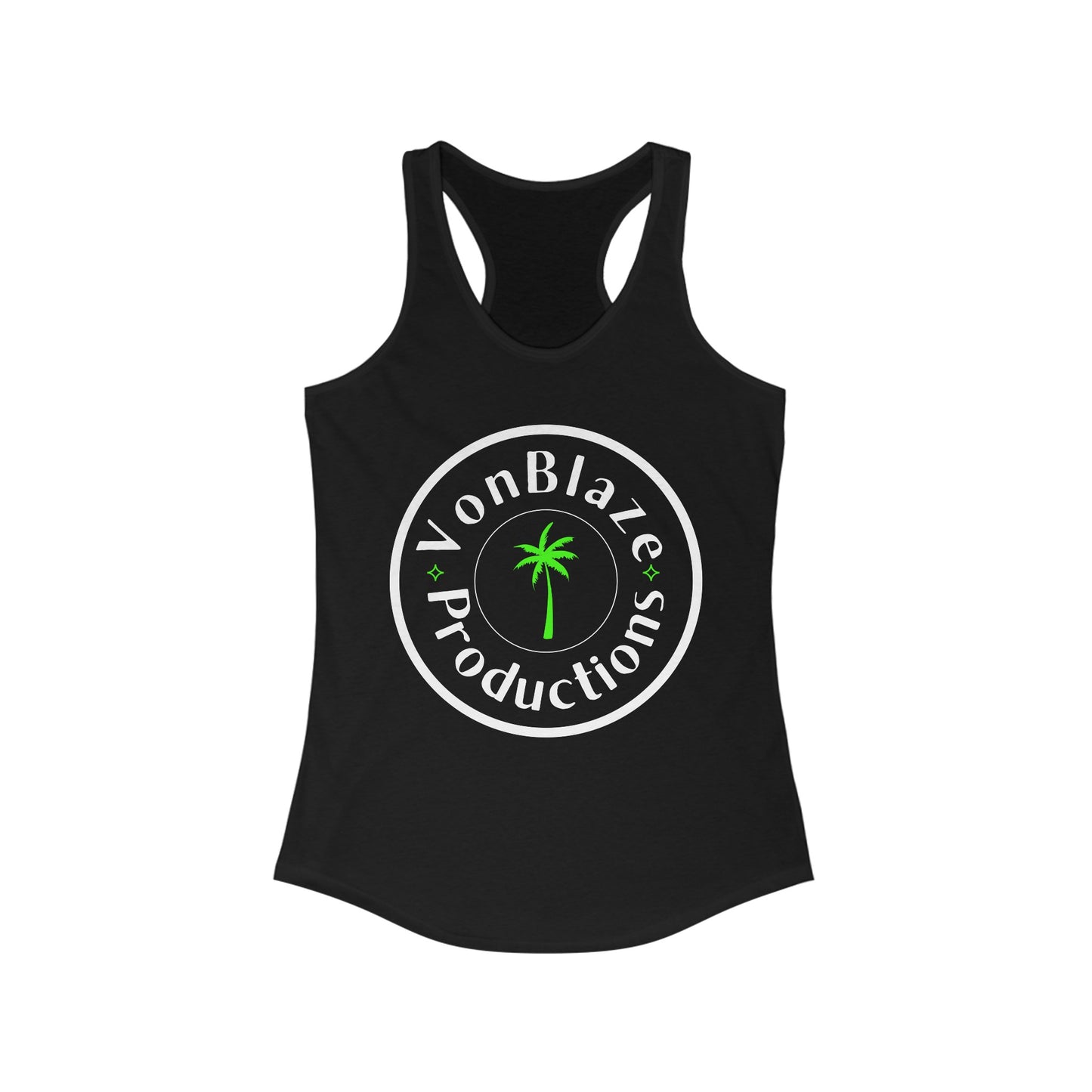 VonBlaze Palm Logo Women's Racerback Tank