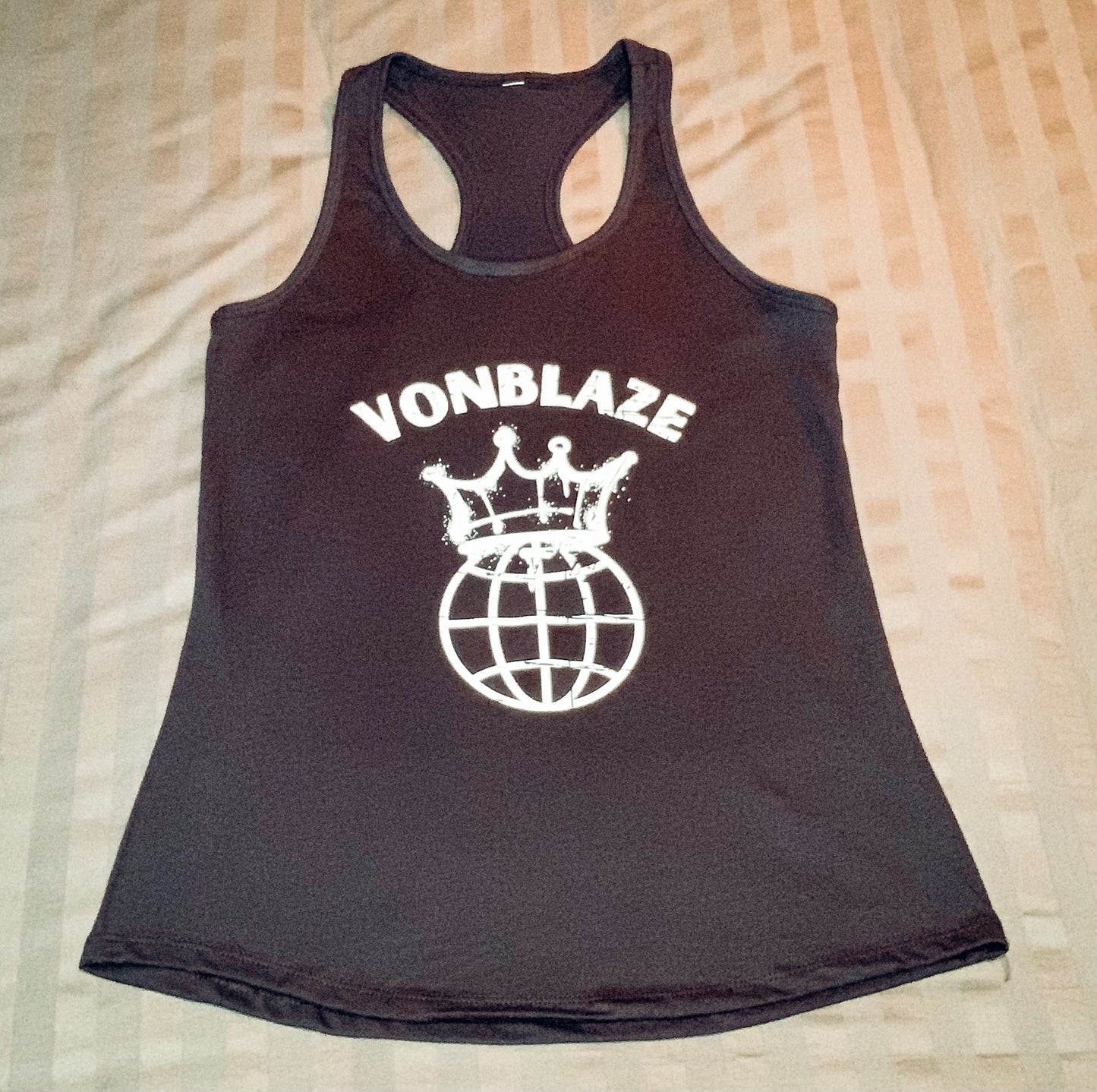 VonBlaze Globe Racerback Tank Top