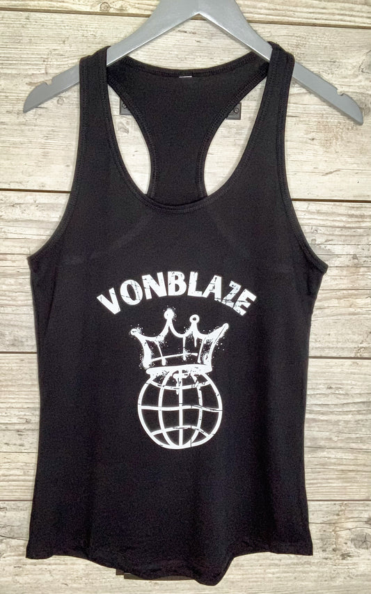VonBlaze Globe Racerback Tank Top